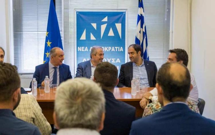 Eπίσκεψη κλιμακίου της Νέας Δημοκρατίας στην Ημαθία με επικεφαλής τον Υφ. Εθνικής Άμυνας κ. Γιάννη Κεφαλογιάννη