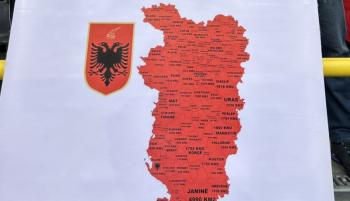 Euro 2024: Στο στόχαστρο της UEFA η Αλβανία για ﻿το πανό πρόκληση με τον χάρτη της Μεγάλης Αλβανίας